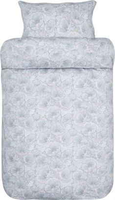 Høie sengetøj - 140x220 cm - Babeth aqua - 100% bomuldssatin sengetøj